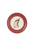 c.1809 Birds of Paradise - Round Frames Red - Blythe Living