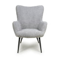 Bordeaux Textured Chenille Effect Grey Armchair 