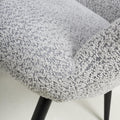 Bordeaux Textured Chenille Effect Grey Armchair Best Quality