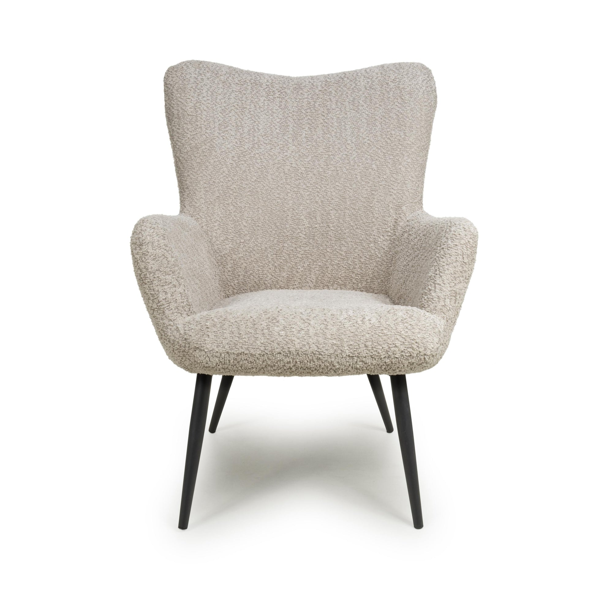 Bordeaux Textured Chenille Effect Mink Armchair 