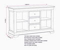 Bordeaux pebble grey 3 plus 2 drawer wide chest for sale free UK delivery
