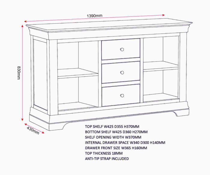 Bordeaux pebble grey 3 plus 2 drawer wide chest for sale free UK delivery
