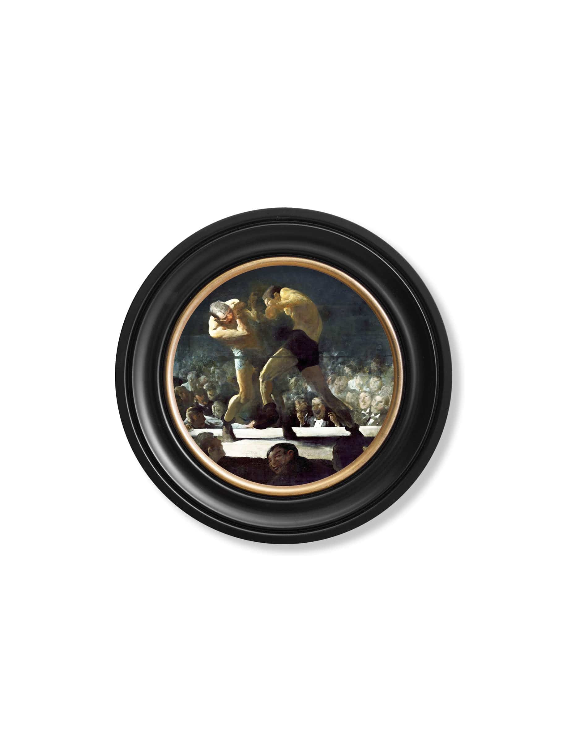 c.1900's George Bellows' Boxers - Round Frame - Blythe Living