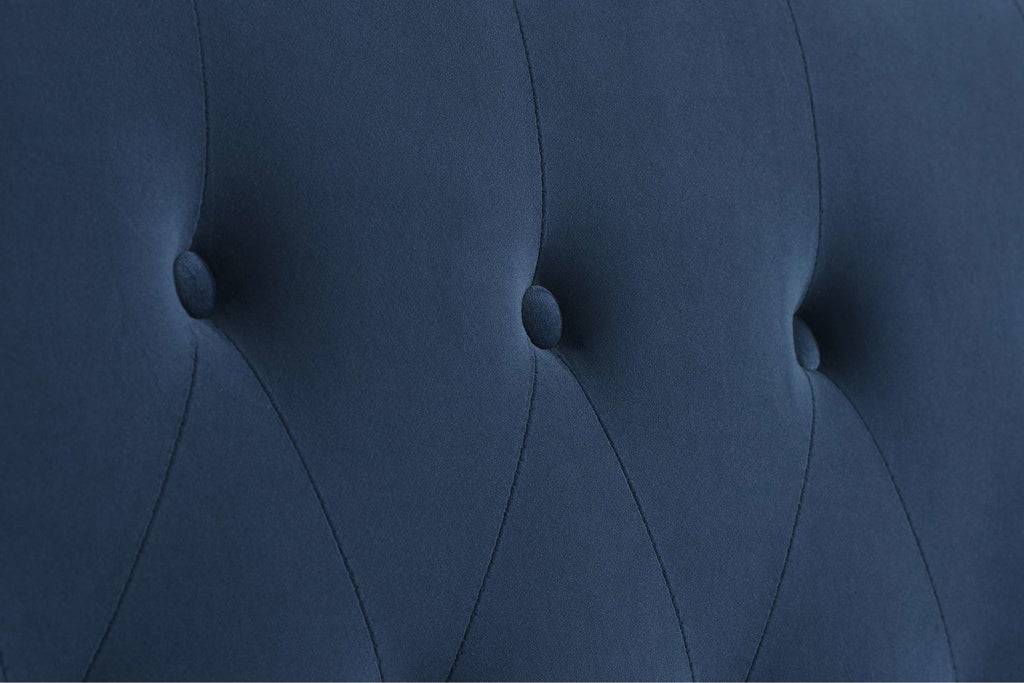 Brompton Blue Fabric Bed 