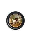 c.1881 Dogs - Round Frame - Blythe Living