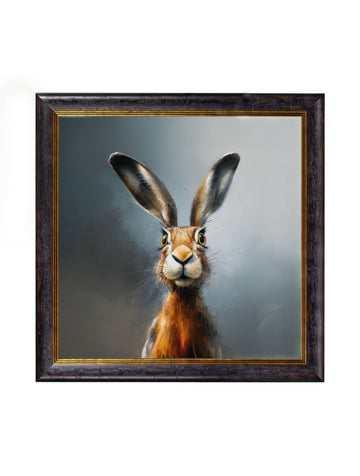 A Curious Hare - Oxford Square Frame - Blythe Living