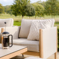 Burford 3 Seat Aluminium Sofa Dining Set with modern design, perfect to shop for stylish outdoor living