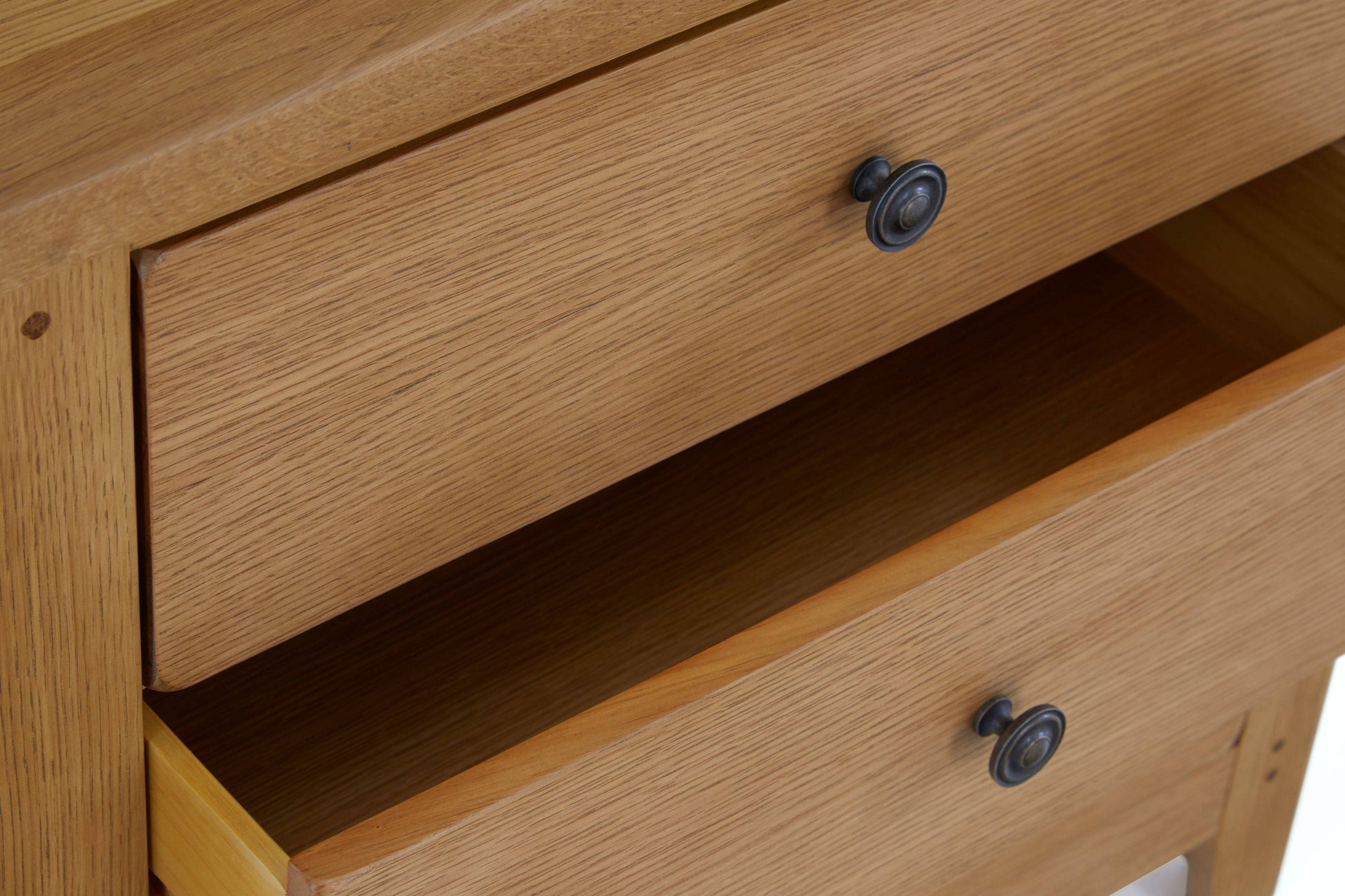 Burford Oak 3 Drawer Chest for sale solid oak British bedroom storage
