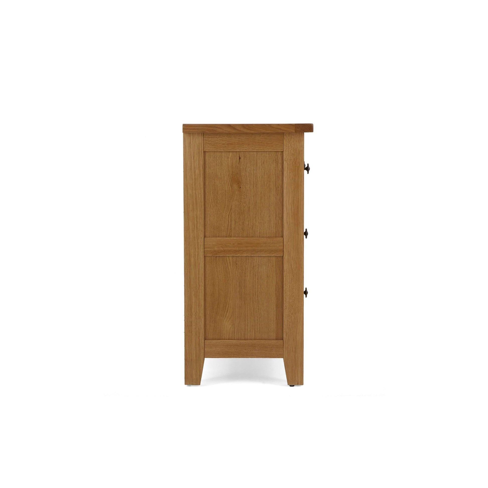 Burford Oak 3 Over 4 Drawer Chest for sale rustic bedroom storage
