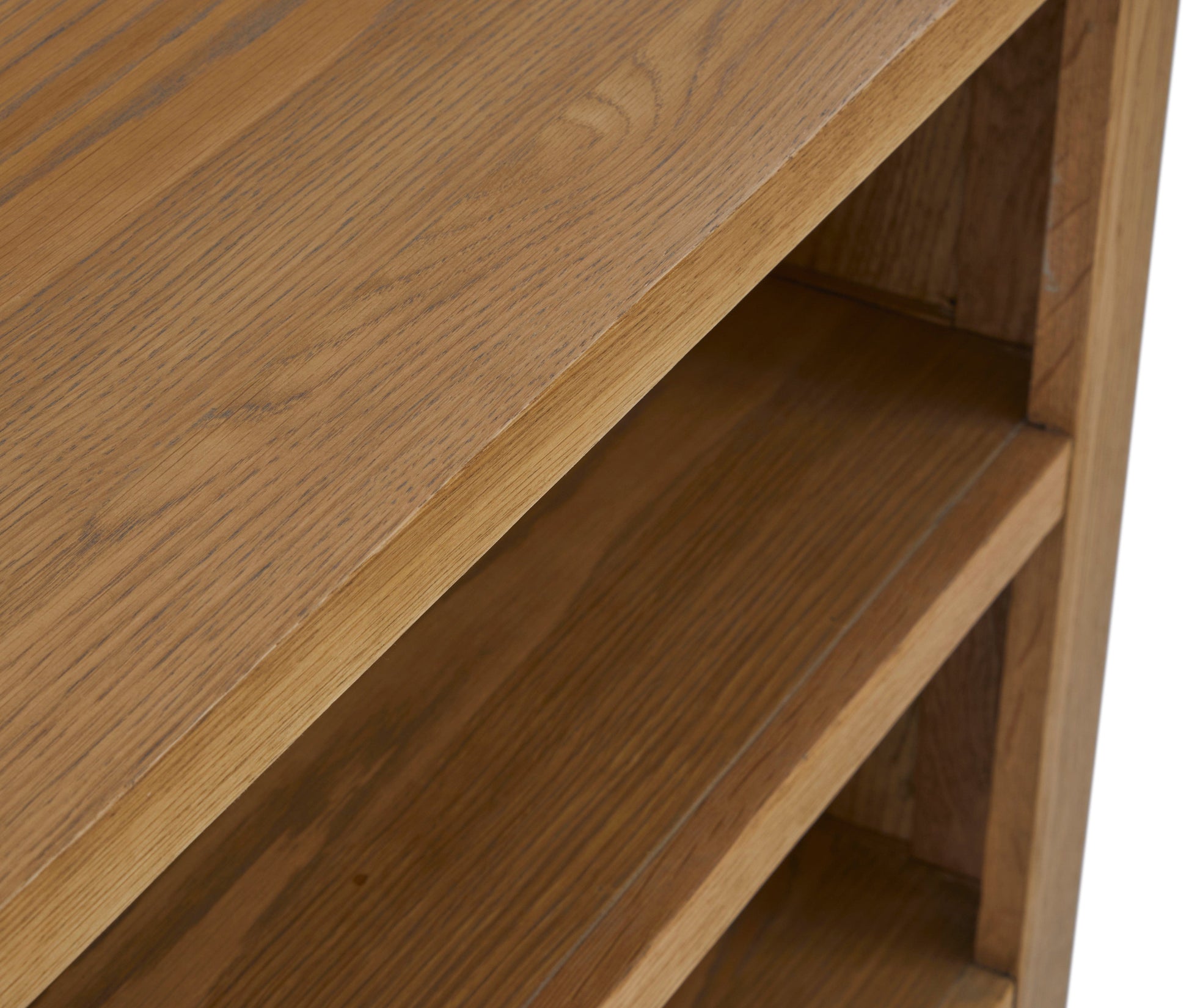 Burford Oak Rustic Solid Oak Small Bookcase 