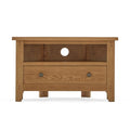 Burford Rustic Solid Oak Corner TV Unit