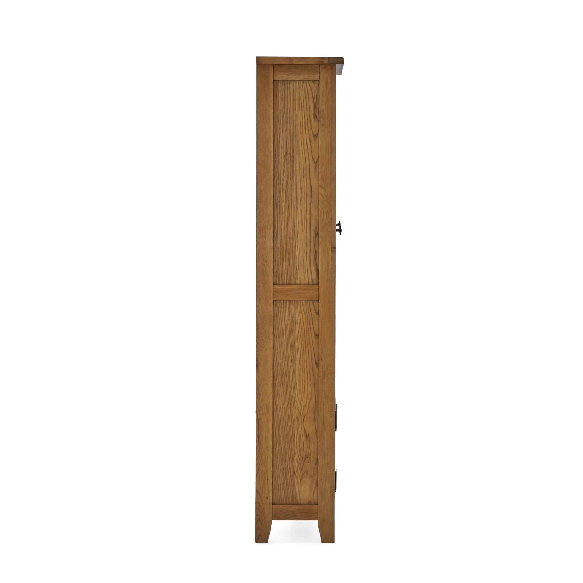 Burford Rustic Solid Oak Small Bookcase
