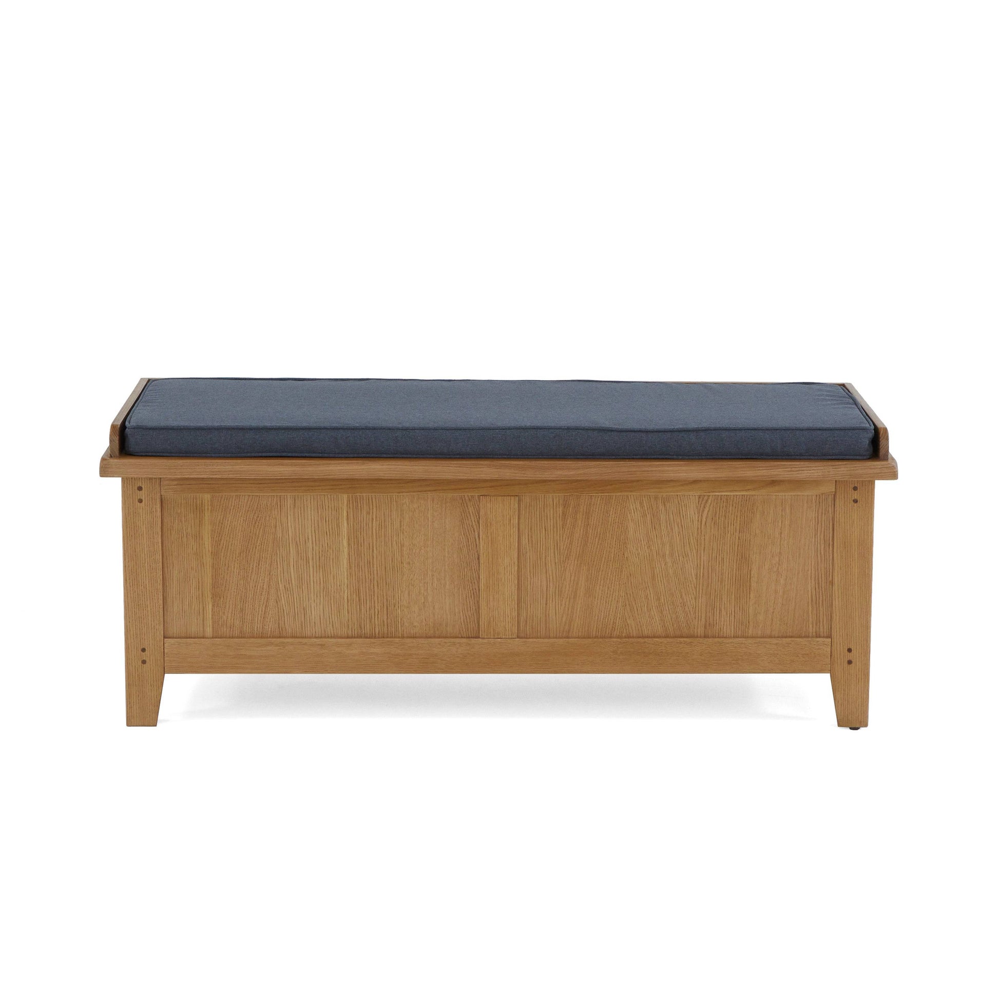 Burford oak storage bench for sale