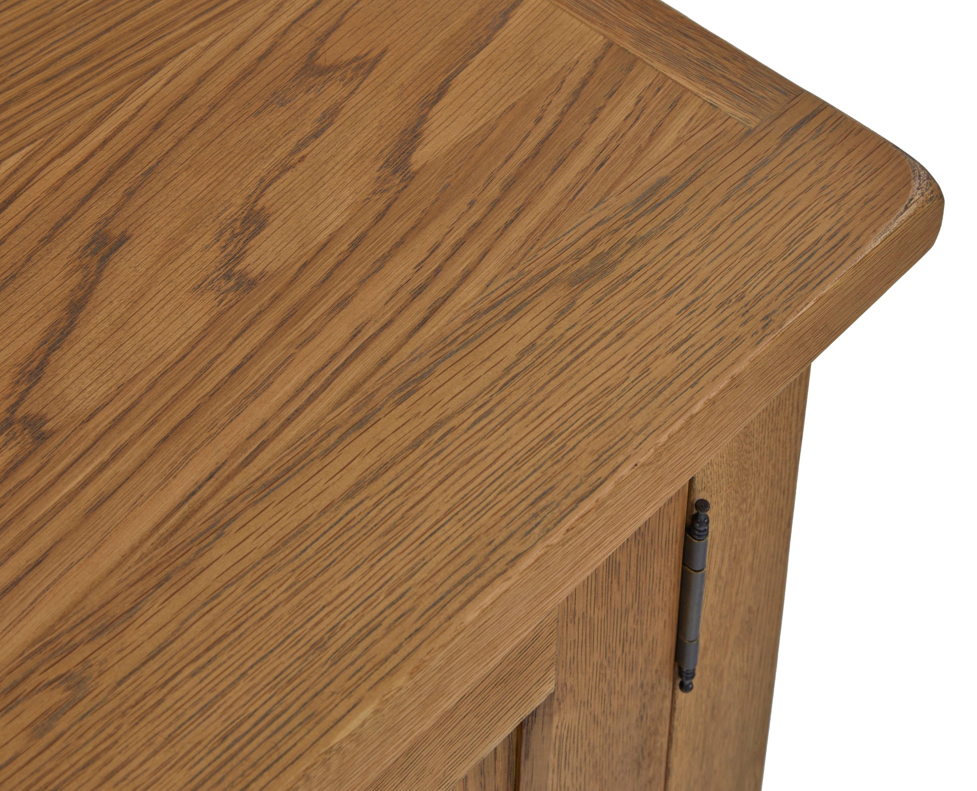 Burford oak storage cabinet for living room