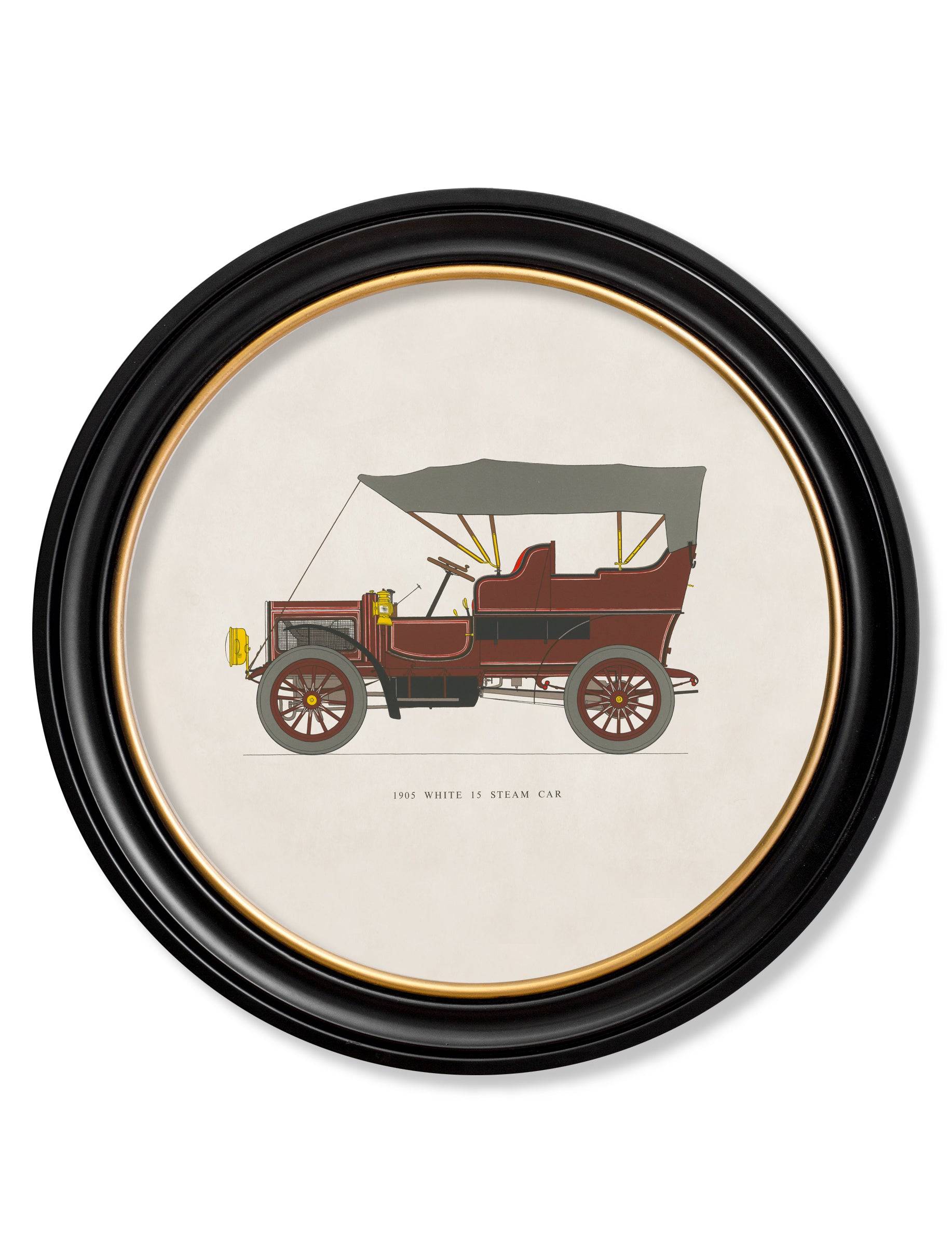 Buy 1905 White 15 Steam Car in Round Frame online UK
