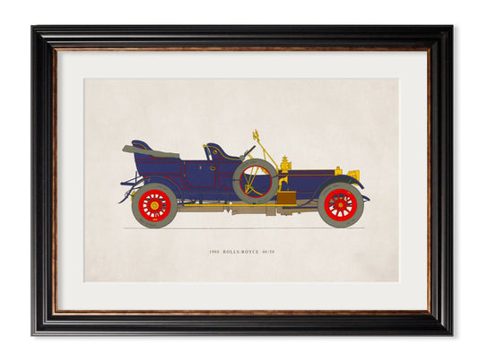 Buy 1908 Rolls-Royce 40/50 framed print UK