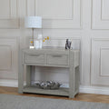 Buy Amsterdam Grey Oak Console Table with Black Metal Legs Online