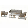 Buy Antigua rope weave lounge set with double piped cushions
