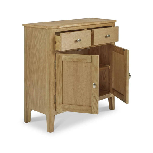 Buy Bath Oak 2-Door 2-Drawer Mini Sideboard Fully Assembled
