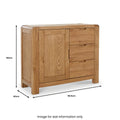 Buy Bergen Oak Small Sideboard Online