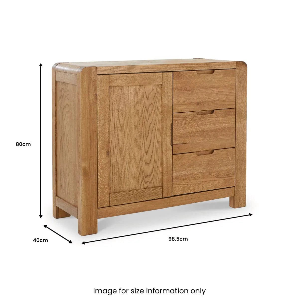 Buy Bergen Oak Small Sideboard Online