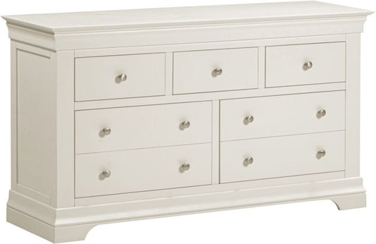 Buy Bordeaux 3+2 Drawer Chest Ivory wide bedroom storage UK
