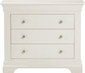 Buy Bordeaux 3 Drawer Chest Ivory elegant bedroom storage UK
