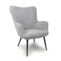 Buy Bordeaux Textured Chenille Effect Grey Armchair 