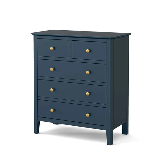Buy British Harrogate Blue 2 Over 3 Chest of Drawers free UK delivery
