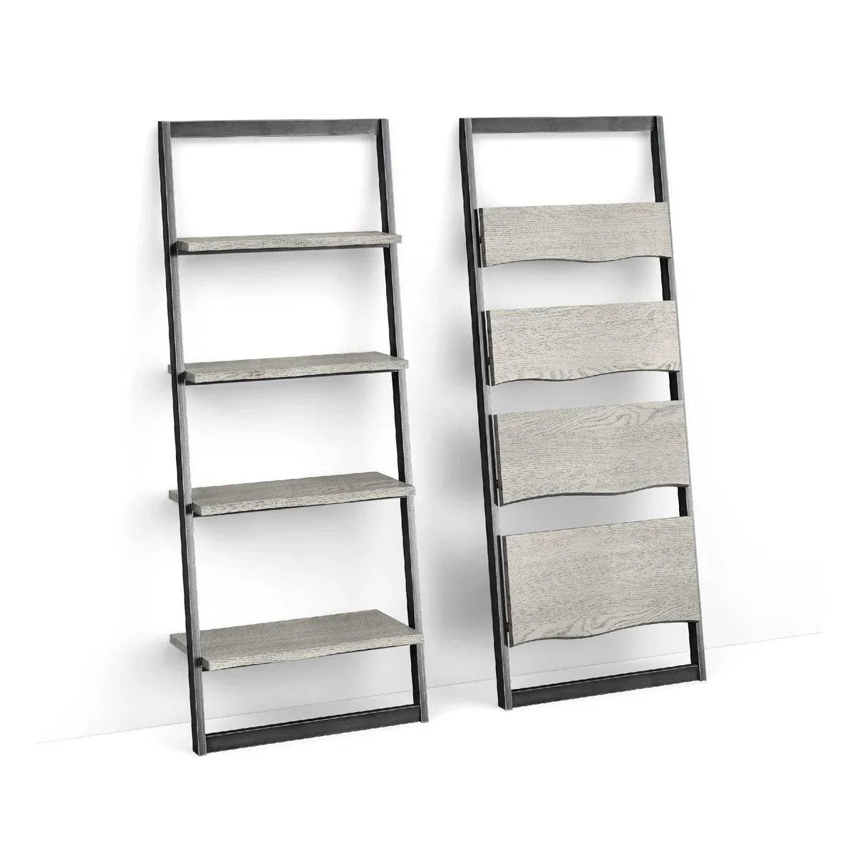 Buy Brooklyn Oak Narrow Ladder Bookshelf with Fast Delivery