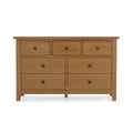 Buy Burford Oak 3 Over 4 Drawer Chest whitewash bedroom UK
