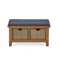 Buy Burford Oak Hallway Bench with Basket