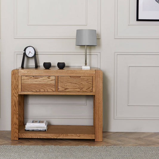 Buy Burford Rustic Solid Oak Large Sideboard