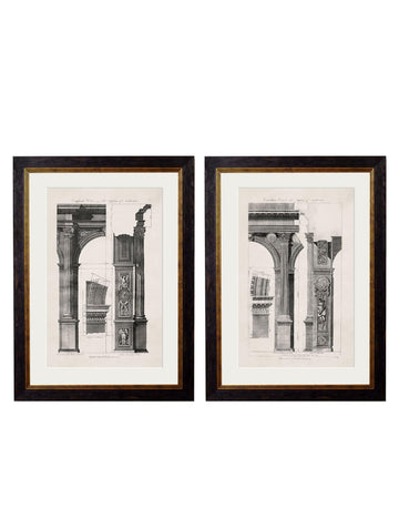 Buy C1796 Architectural Studies of Arches Art Print – Blythe Living