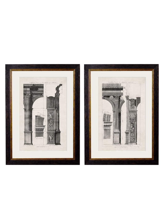 Buy C1796 Architectural Studies of Arches Art Print – Blythe Living