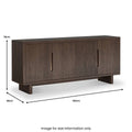 Buy California Solid Oak 4-Door Buffet Sideboard for Dining Rooms