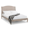 Buy Camille Oatmeal Linen & Oak Bed Online - Blythe Living