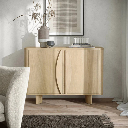 Buy Cara Natural Oak 2-Door Sideboard for Modern Hallway Storage