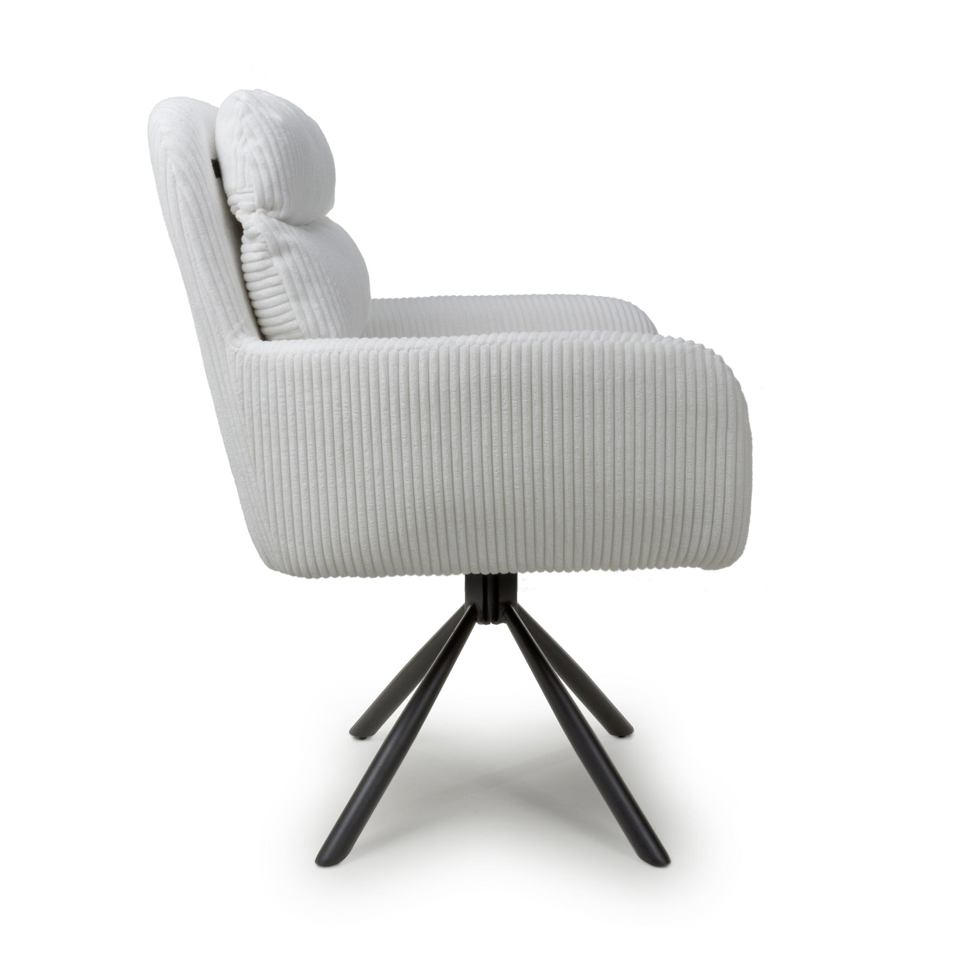 Buy Cassidy Corduroy White Swivel Chair online UK
