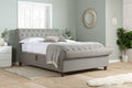 Buy Castello Side Ottoman Bed Grey Storage Bed - Blythe Living