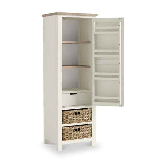 Buy Coconut White 3 Drawer Larder Cabinet Online
