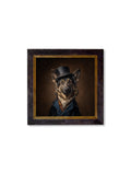 Buy Count Von Shepherd Gentleman German Shepherd square framed print UK