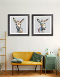 Buy Donkey Jack and Jennet Cosy Sketch Black Hurstwood square framed print UK