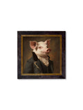 Buy Duke of Truffleton Gentleman Pig square framed print UK