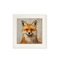Buy Framed Fox and Hare Square Art Prints in Sustainable Wood