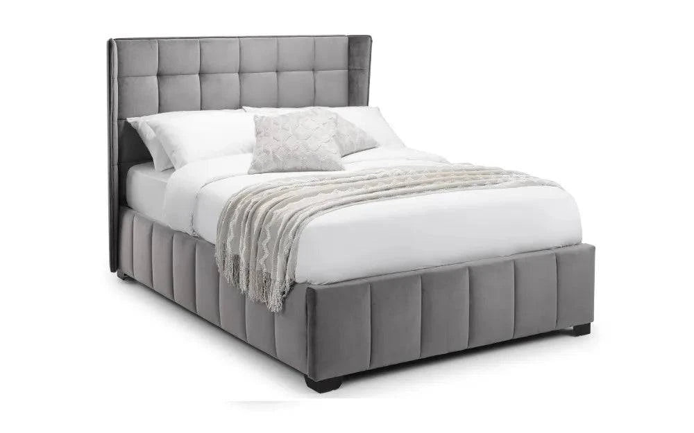 Buy Gatsby Velvet Winged Headboard Bed Online - Blythe Living
