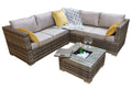 Buy Georgia Corner Sofa with Ice Bucket Mixed Brown Outdoor Set