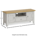 Buy Guildford Grey 120cm Large TV Stand for Sale Online - Blythe Living