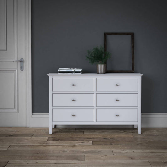 Buy Hampstead White 6 Drawers Chest online with free delivery
