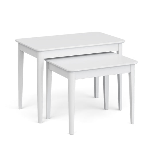 Buy Hampstead White Scandi Nest of 2 Tables Online